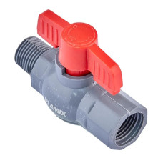 Кран кульовий PLAMIX PVM-1" FM PVC